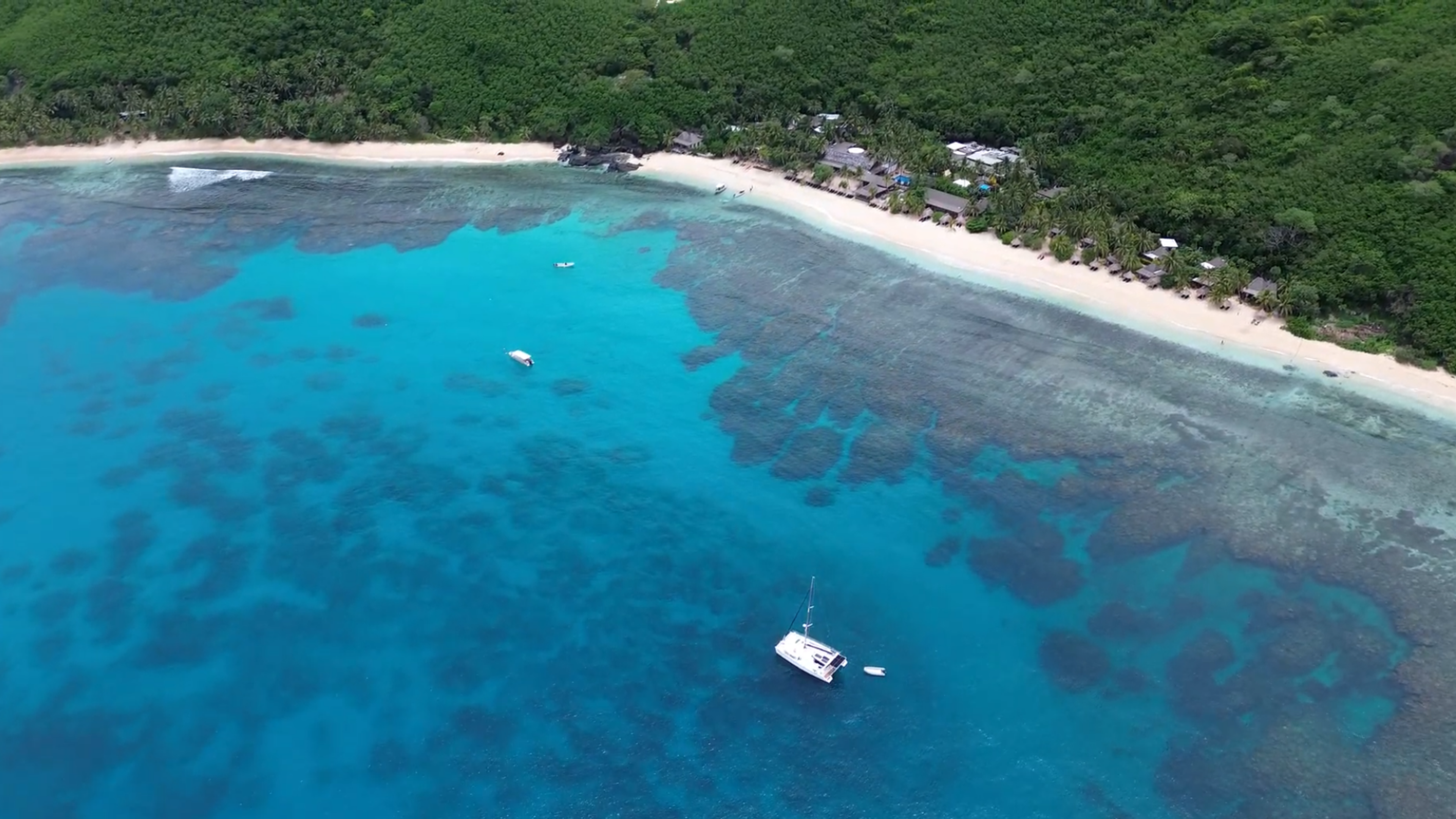 Malolo sandbank and lagoon in Fiji